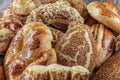 Turkish pastry product , tasty pogaca. Turkish Pastries; pogaca, borek, acma, ay coregi at patisserie showcase