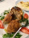 Turkish Perde Pilavi / Drape pilaf with chicken, almond and raisin Turkish pilav Siirt Kitchen