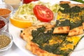 Turkish pide - spinach