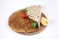 Turkish pizza - Lahmacun Royalty Free Stock Photo