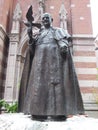 Statue Pope John XXIII in Istanbul, Turkey Royalty Free Stock Photo