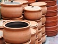 Turkish pot made of clay Royalty Free Stock Photo