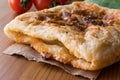 Turkish Puff Pastry Borek Talas Boregi made with Millefeuille.