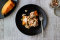 Turkish Pumpkin Dessert with Tahini / Kabak Tatlisi Royalty Free Stock Photo