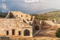 Turkish ruins of stone amphitheater attraction Royalty Free Stock Photo