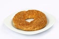 Turkish sesame bagel simit Royalty Free Stock Photo