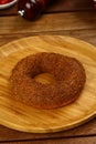 Turkish sesame bagel simit Royalty Free Stock Photo
