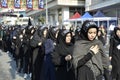 Turkish Shia girls takes part in an Ashura parade Royalty Free Stock Photo