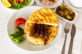 Turkish shish kofte kebab