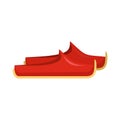 Turkish shoes icon flat isolated vector