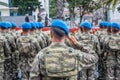 Turkish soldiers wait for Military parade in Turkey