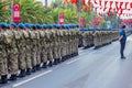 Turkish soldiers wait for Military parade in Turkey