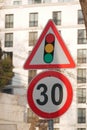 Turkish Speed Limit (30km) sign Royalty Free Stock Photo