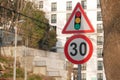 Turkish Speed Limit (30km) sign Royalty Free Stock Photo