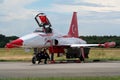 Turkish Stars airshow demonstration plane Royalty Free Stock Photo