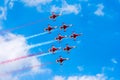 Turkish Stars F-5 airshow Royalty Free Stock Photo