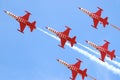 Turkish Stars jet air force demonstration Team Royalty Free Stock Photo