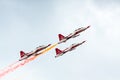 Turkish Start Jet Fighters Air Show Royalty Free Stock Photo