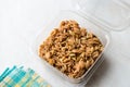 Turkish Style Cooked Orzo Pasta in Plastic Box / Pilav or Pilaf.