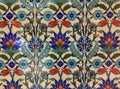 Turkish style decorative tiled wall.