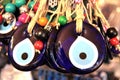Turkish superstition evil eye beads, Royalty Free Stock Photo