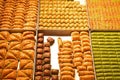 Turkish sweet pastry dessert in market & bazaar, Istanbul, Turkey