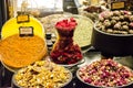 Turkish sweets displayed in Grand bazaar, Istanbul, Turkey Royalty Free Stock Photo