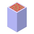 Turkish sweets icon, isometric style