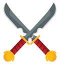 Turkish swords, icon Royalty Free Stock Photo