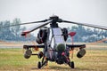 Turkish T-129 ATAK helicopter on Radom Airshow, Poland Royalty Free Stock Photo