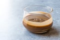 Turkish Tahin Pekmez / Tahini and Molasses in Glass Bowl.