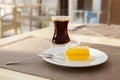 Turkish tea and honeycombs Royalty Free Stock Photo