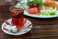 Turkish Tea and Sugar Cubes Royalty Free Stock Photo