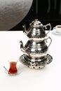 Turkish Tea and Teapot Royalty Free Stock Photo