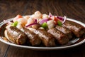 Turkish Tekirdag or inegÃÂ¶l Kofte with Piyaz Salad / Kofta