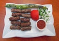 Turkish Tekirdag meatball plate