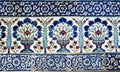 Turkish tile design in Topkapi Palace, Istanbul Royalty Free Stock Photo