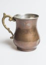 Turkish traditional drink ayran in copper cup Royalty Free Stock Photo