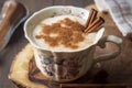 Turkish traditional hot drink salep - sahlep Royalty Free Stock Photo