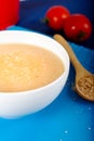Turkish traditional tarhana soup in bowl Royalty Free Stock Photo
