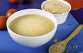 Turkish traditional tarhana soup in bowl Royalty Free Stock Photo