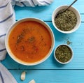 Turkish traditional tarhana soup Royalty Free Stock Photo