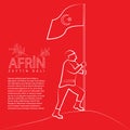 Turkish victory on Afrin. Translation meaining is. Afrin - Operation named Olive branch.