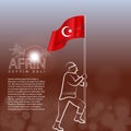 Turkish victory on Afrin. Translation meaining is. Afrin - Operation named Olive branch.