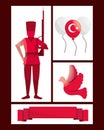 turkish victory independence icons