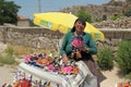 Turkish woman selling souvenir