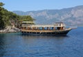 Turkish Wooden Tour Boat docked at Gokova Bay