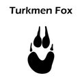 Turkmen Fox Footprint