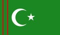 Turkmen Sahra flag vector icon Royalty Free Stock Photo
