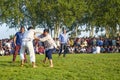 Turkmen wrestling in Istanbul Royalty Free Stock Photo